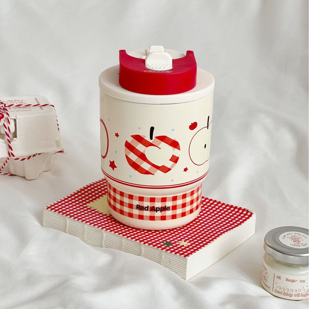 Ladies insulated cup with cheerful apple design Kalsten