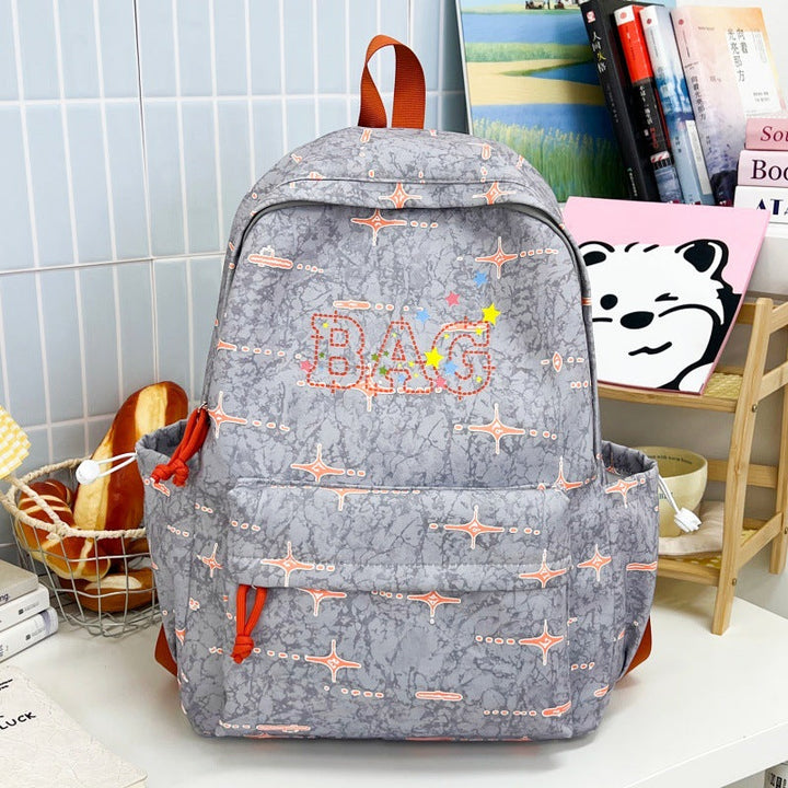 Girls' Whimsical Graphic Print School Backpack