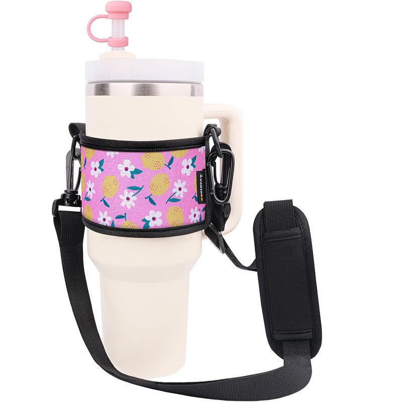 Unisex Portable Cup Holder with Shoulder Strap Kalsten