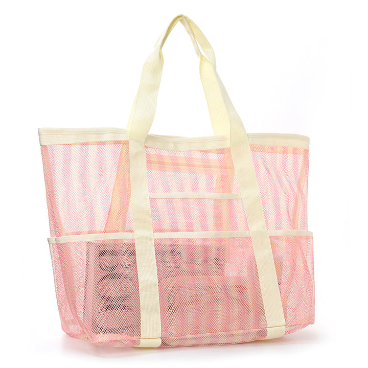 Beach bag made of durable mesh material with sturdy handles Kalsten