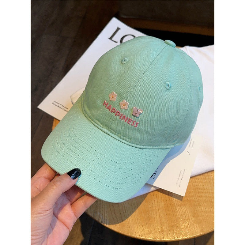 Women's Embroidered Happiness Baseball Cap Kalsten