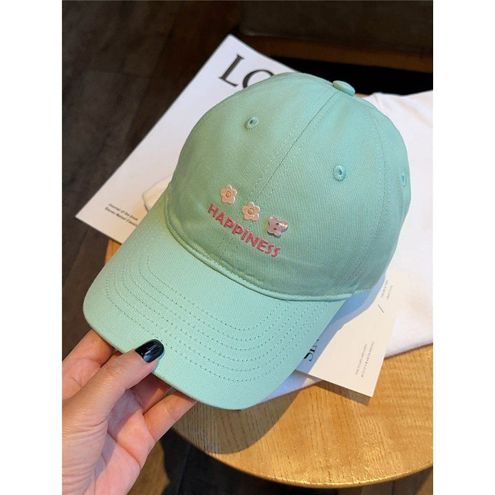 Women's Embroidered Happiness Baseball Cap Kalsten