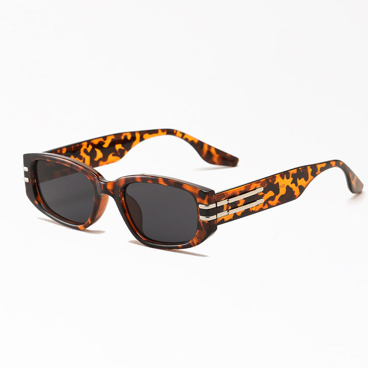 Women's fashionable rectangular sunglasses with elegant metal accents Kalsten