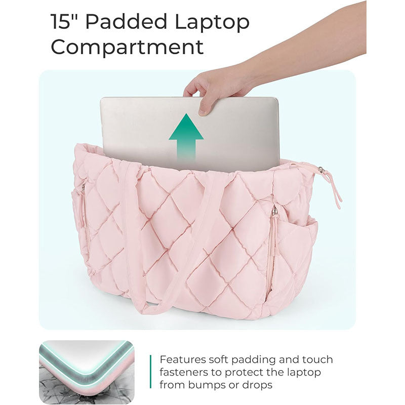 Padded tote bag with multiple compartments Kalsten