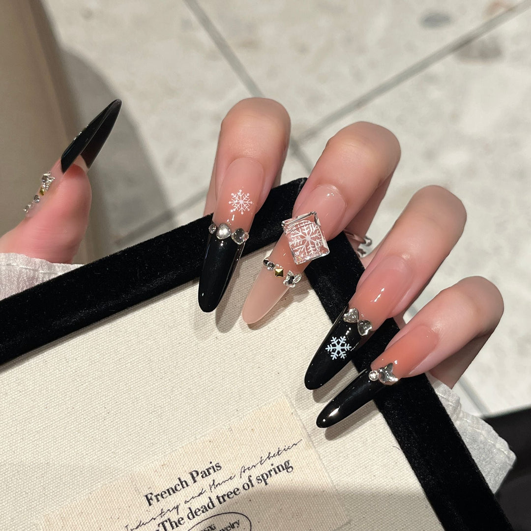 Artistic Long Stiletto Press-On Nails Kalsten