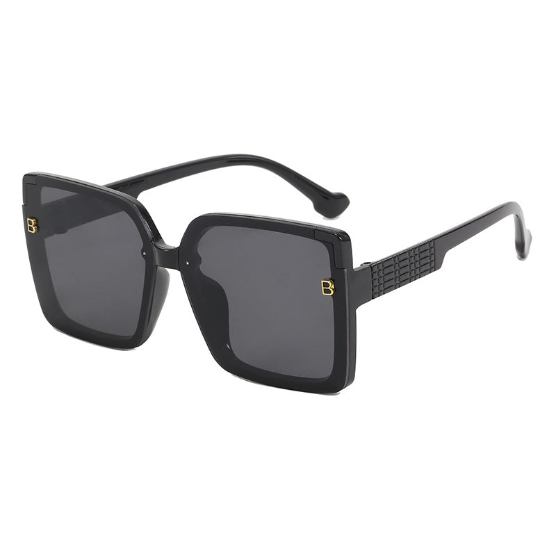 Women's fashionable square sunglasses with textured temple design Kalsten