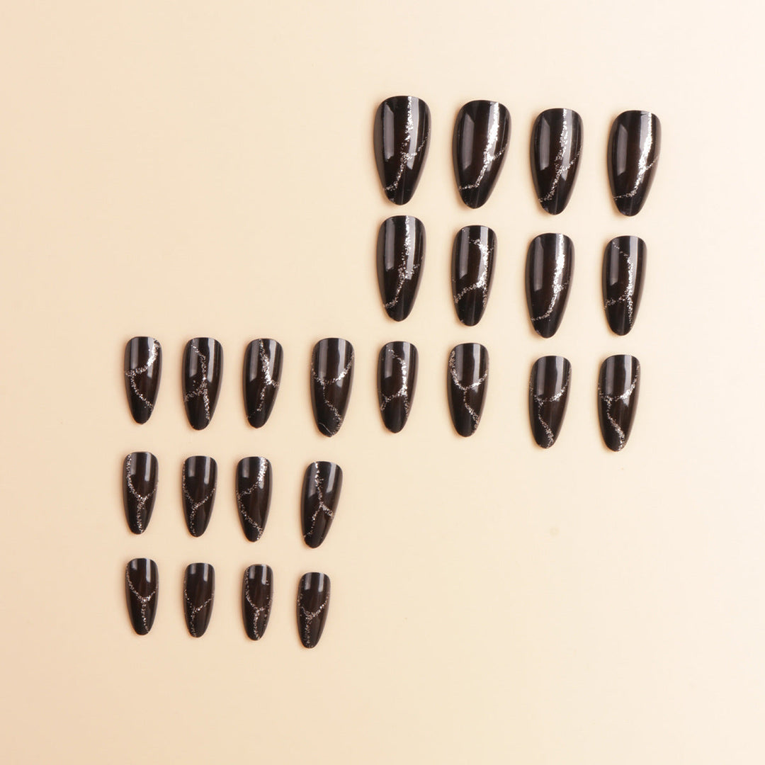 Artistic Pointed Press-On Nail Designs Kalsten