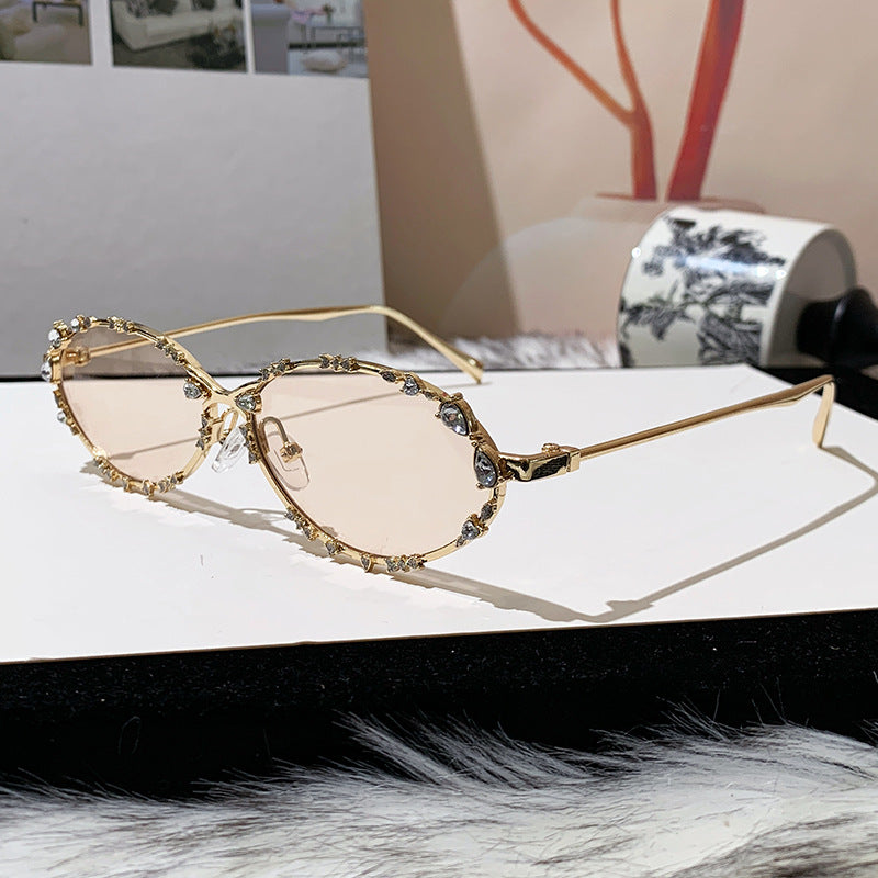Women's exclusive sunglasses with sparkling rhinestone embellishment and elegant metal frame Kalsten
