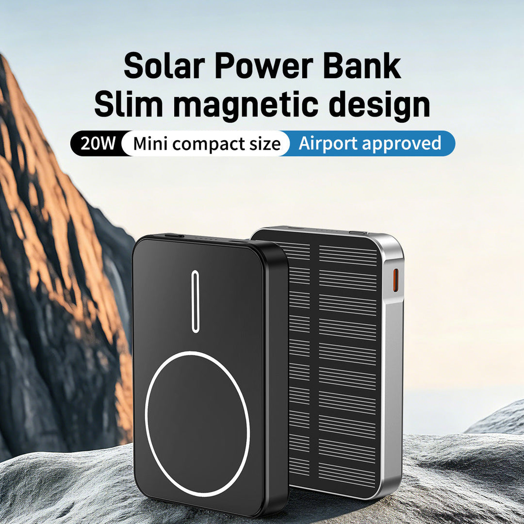 Solar-powered power bank with fast charging function and LED light Kalsten