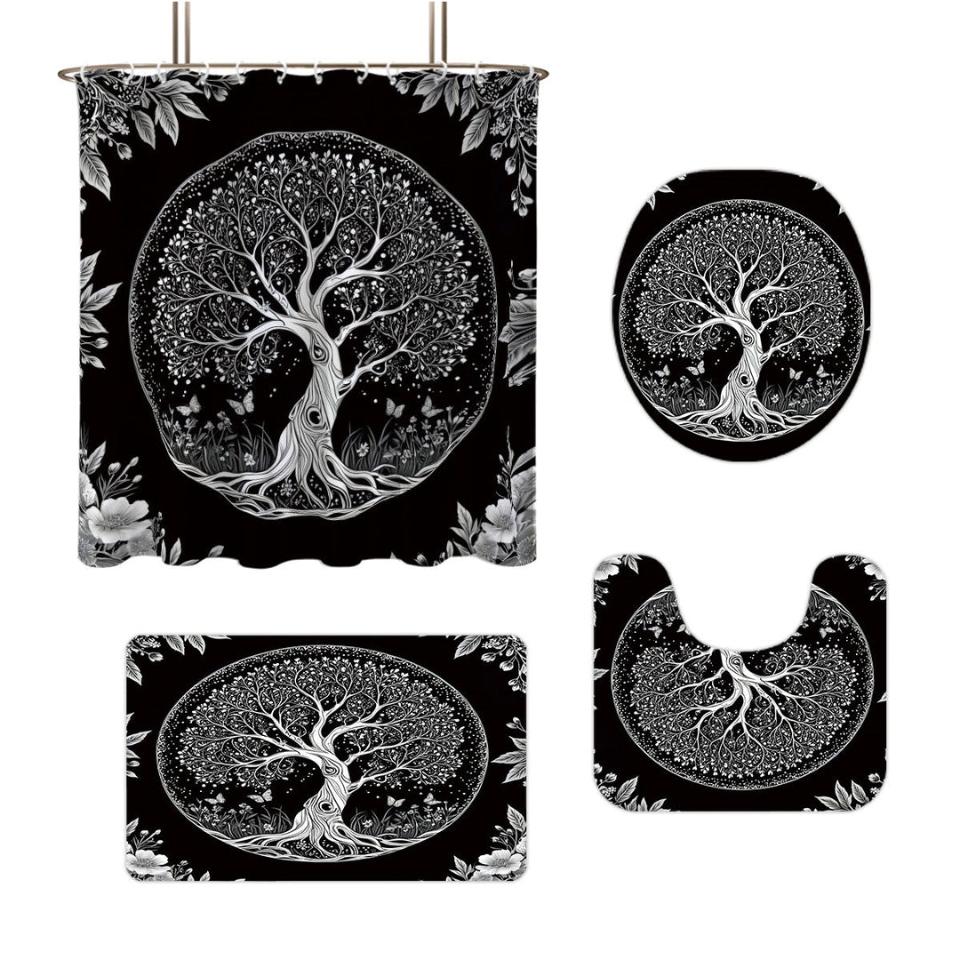 Artistic Tree Design Bathroom Set Kalsten