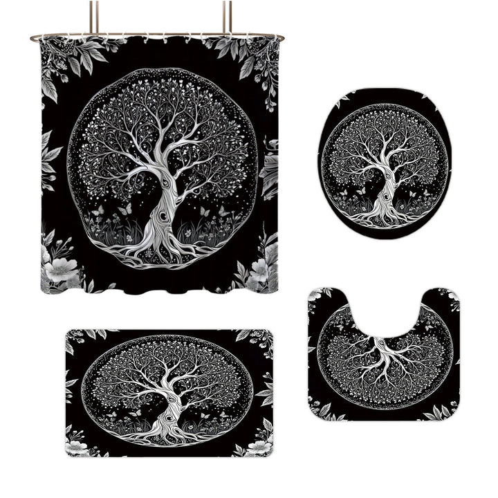 Artistic Tree Design Bathroom Set Kalsten