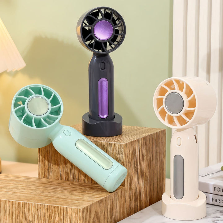 Women portable mini fan with USB connection and rotatable head Kalsten