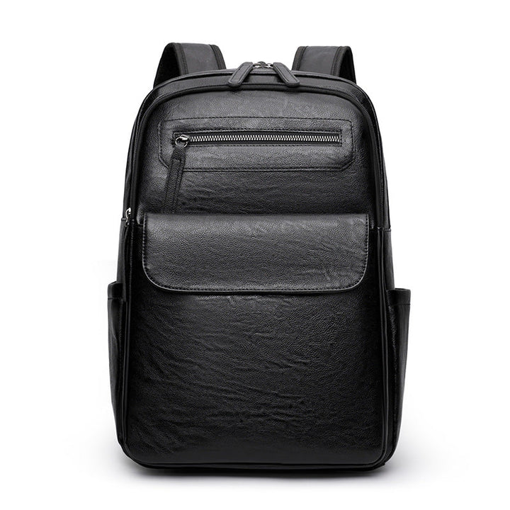 Ergonomic Leather Laptop Backpack
