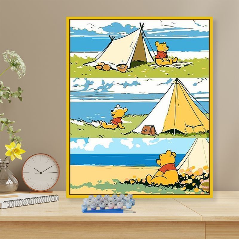 Whimsical Cartoon Bear Art Print Kalsten