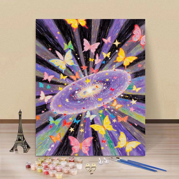 Butterfly-Themed Paint by Numbers Canvas Art Kit Kalsten