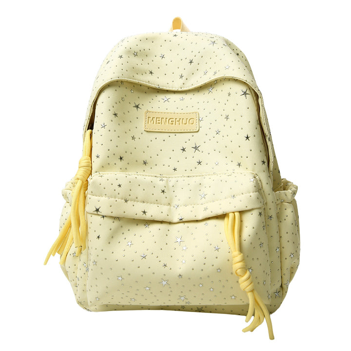 Star-Print Casual School Backpack Kalsten