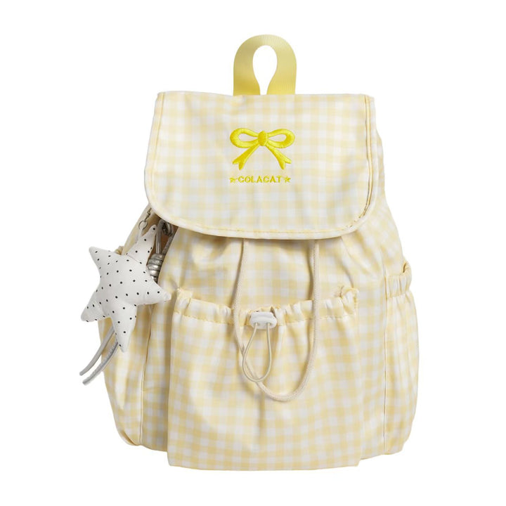 Cute Gingham Print Backpack Kalsten