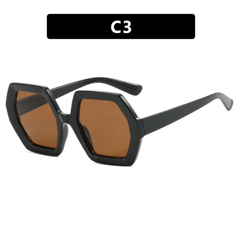 Women innovative hexagonal sunglasses Kalsten