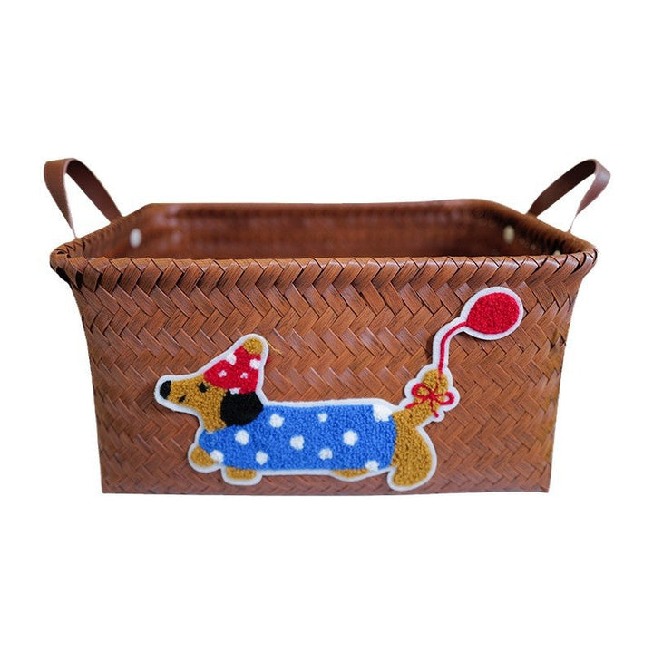 Playful storage basket with animal pattern Kalsten