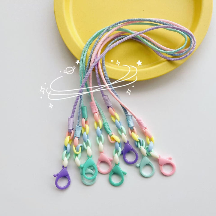 Glasses holder chain with Colorful beads and sturdy clips Kalsten