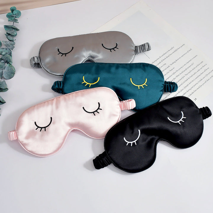 Unisex nan silky-soft eye mask with ergonomic contour and adjustable elastic band Kalsten