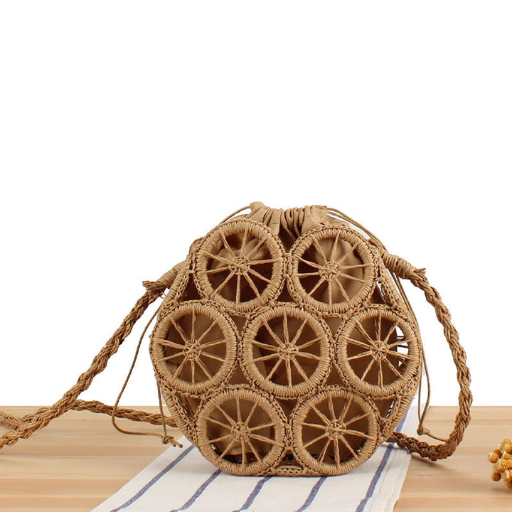 Round Bast Crossbody Bag with Unique Structural Design Kalsten