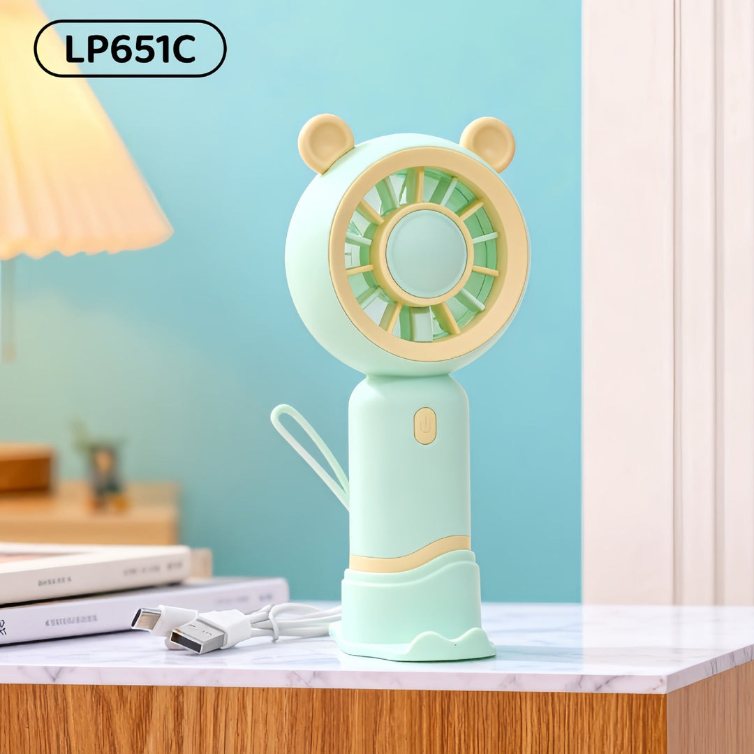 Ladies Portable Mini Handheld Fan with Cat Ears Kalsten