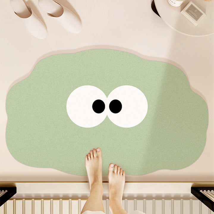 Whimsical Cartoon-Themed Bath Mat Kalsten