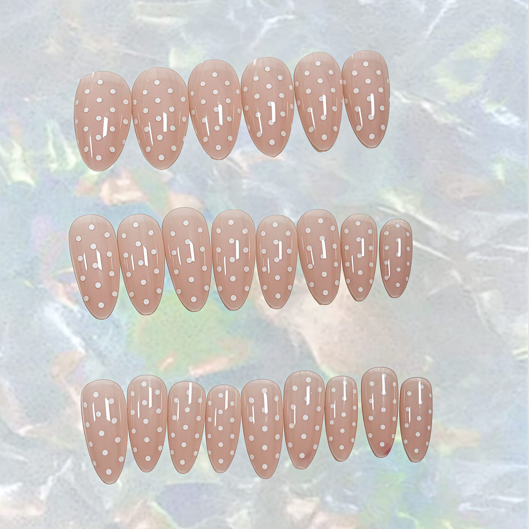 Decorative Polka Dot Press-On Nails Kalsten