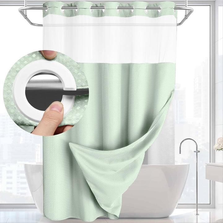 Textured Weave Shower Curtain Kalsten