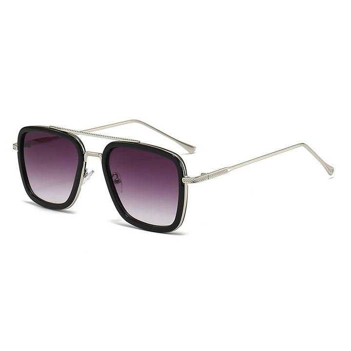 Women's fashionable square sunglasses with glamorous metal frame Kalsten