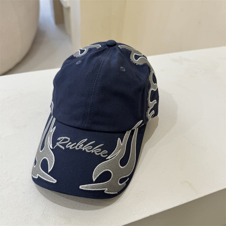 Men's Graphic Flame-Embroidered Baseball Cap Kalsten