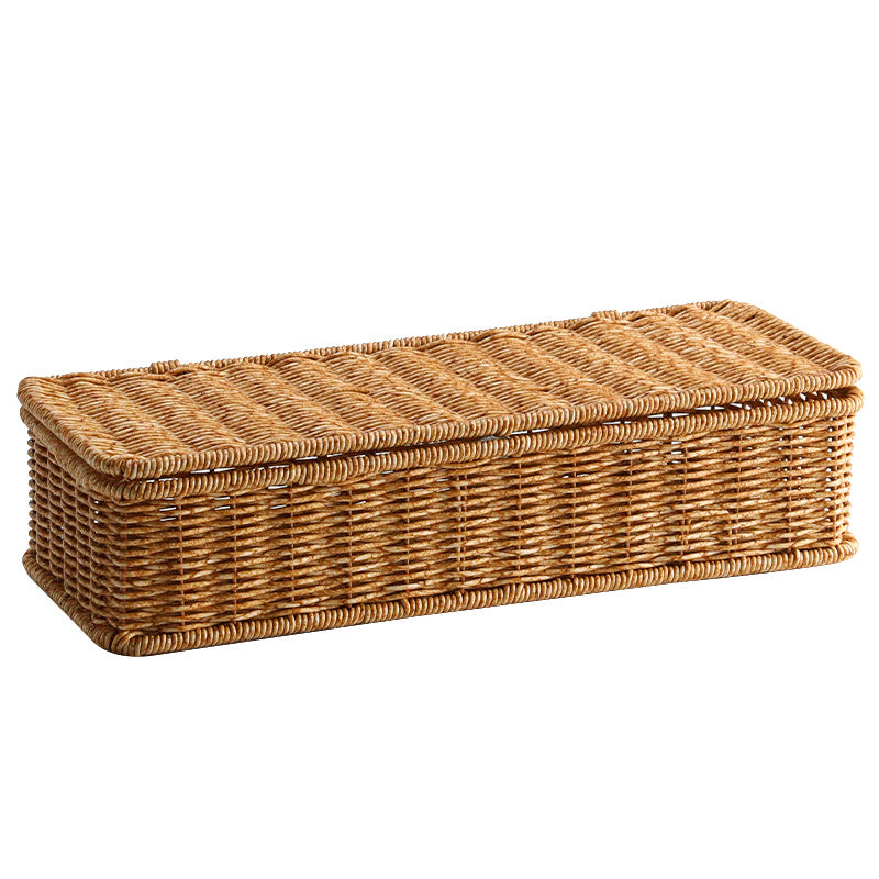Unisex Rectangular Storage Basket with Removable Fabric Insert Kalsten