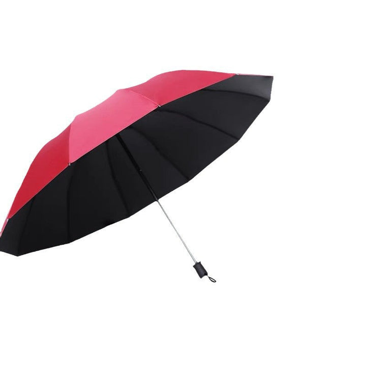 Women's Folding Umbrella with Stable Frame and Wind Protection System Kalsten