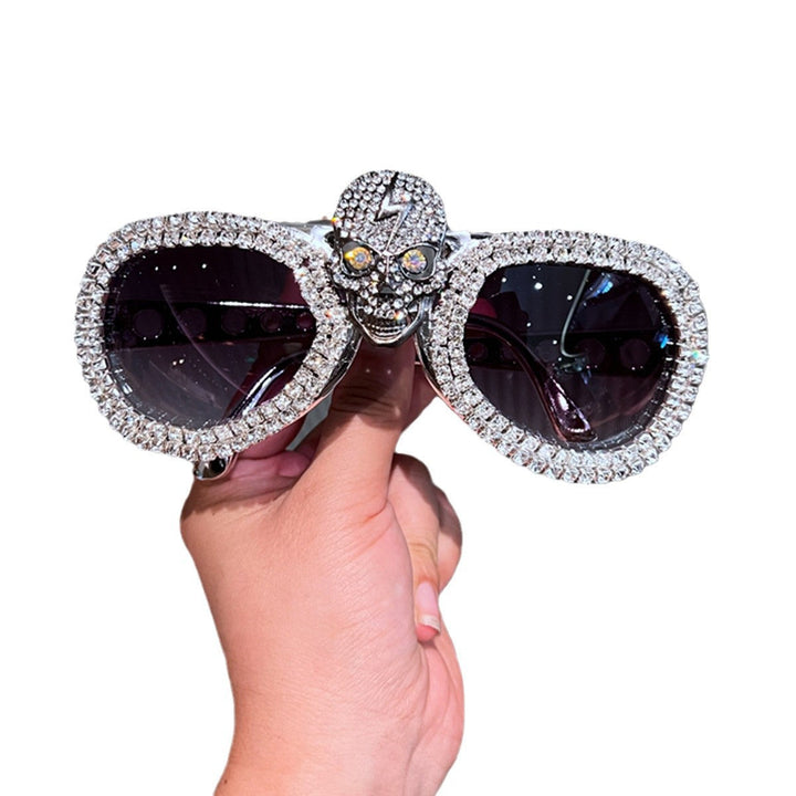 Women's statement sunglasses with eye-catching skull design and sparkling crystal detailing Kalsten