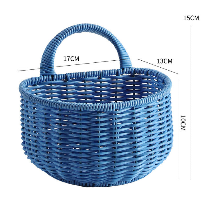 Handwoven Storage Basket with Ergonomic Handle Kalsten