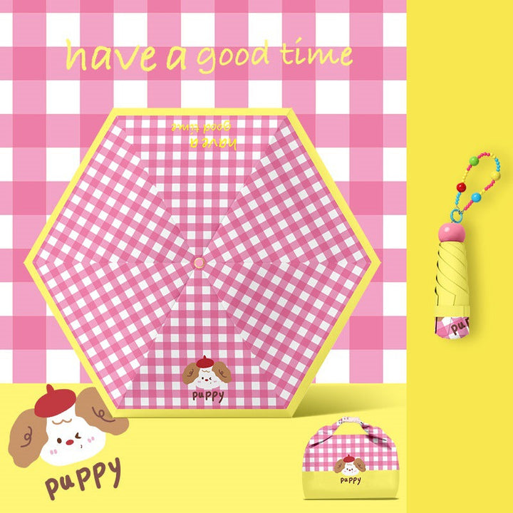 Women playful picnic folding umbrella Kalsten
