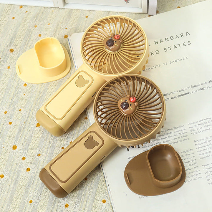 Ladies portable table fan with playful animal design Kalsten