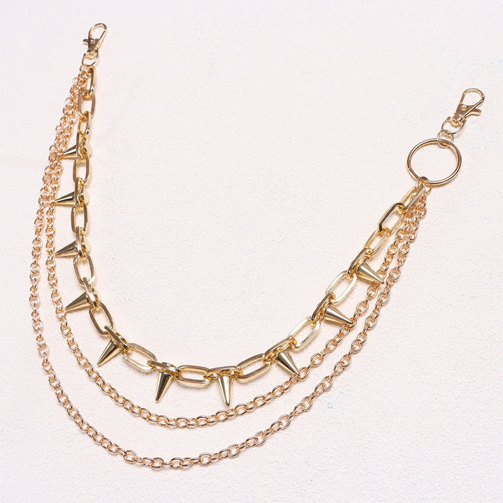 Fashionable chain belt with stud accents Kalsten