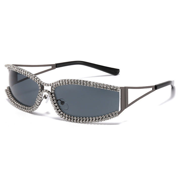 Women Cat-Eye Sunglasses with Sparkling Crystal Frame Kalsten