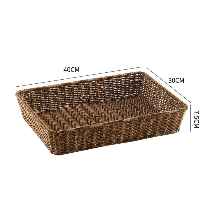 Handwoven Rectangular Storage Tray Kalsten