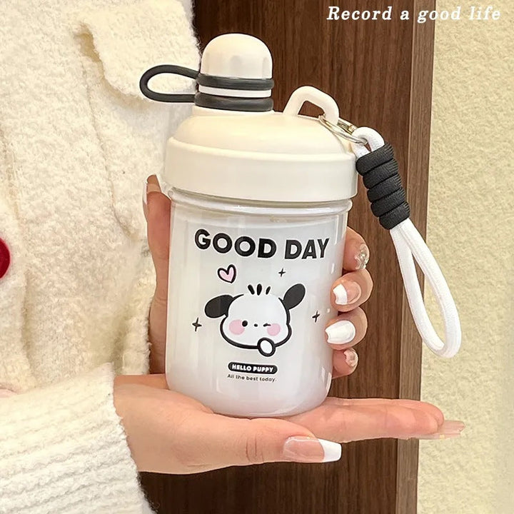 Women's Fun Drinking Bottle with Practical Carrying Strap Kalsten