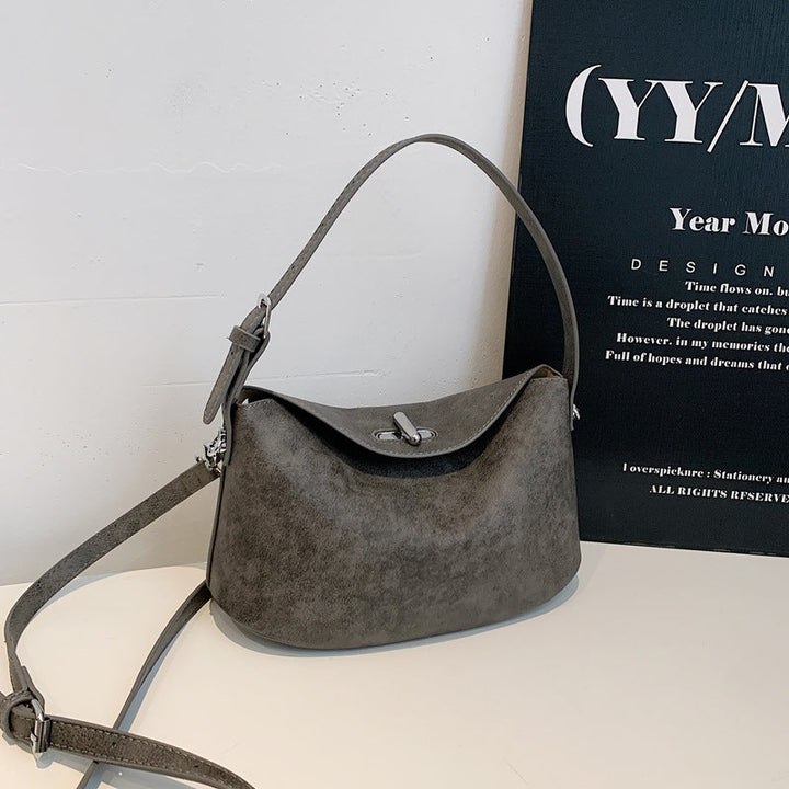 Elegant Soft-Suede Shoulder Bag Kalsten