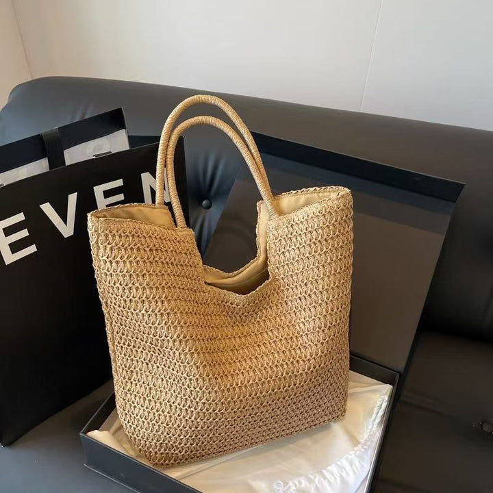 Handwoven tote bag with structured weaving Kalsten