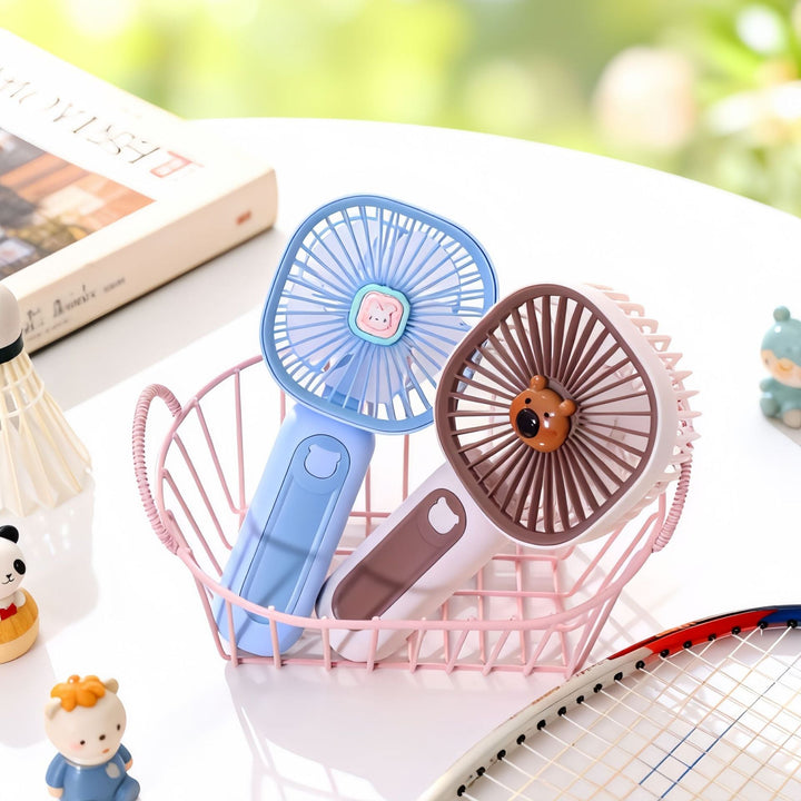 Women's Portable Hand Fan with USB Charging Function and Cute Design Kalsten
