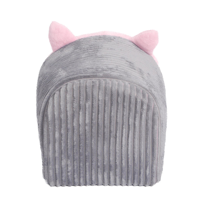 Cat-Themed Cozy Hideaway Dog Bed