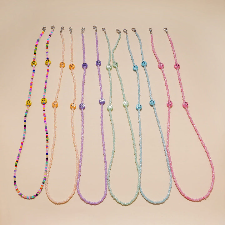 Decorative Smile Beaded Eyewear Chain kalsten