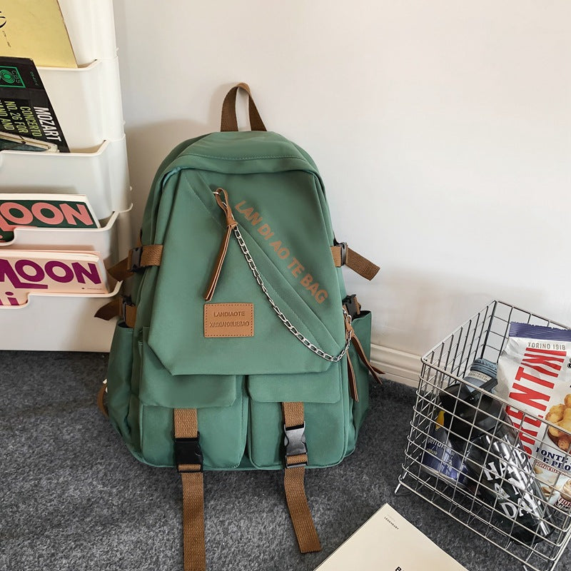 Casual Multi-Pocket School Backpack Kalsten