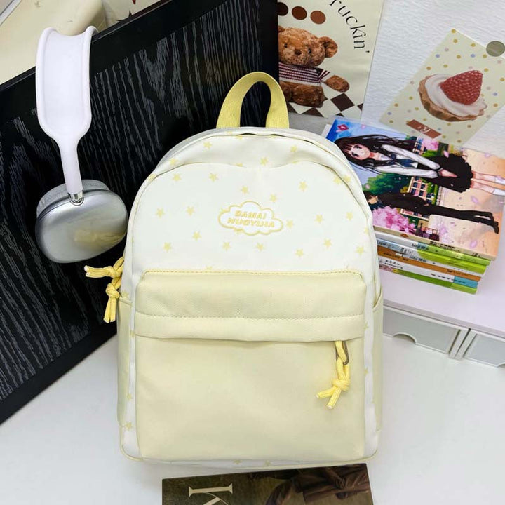 Lightweight Starry Patterned School Backpack