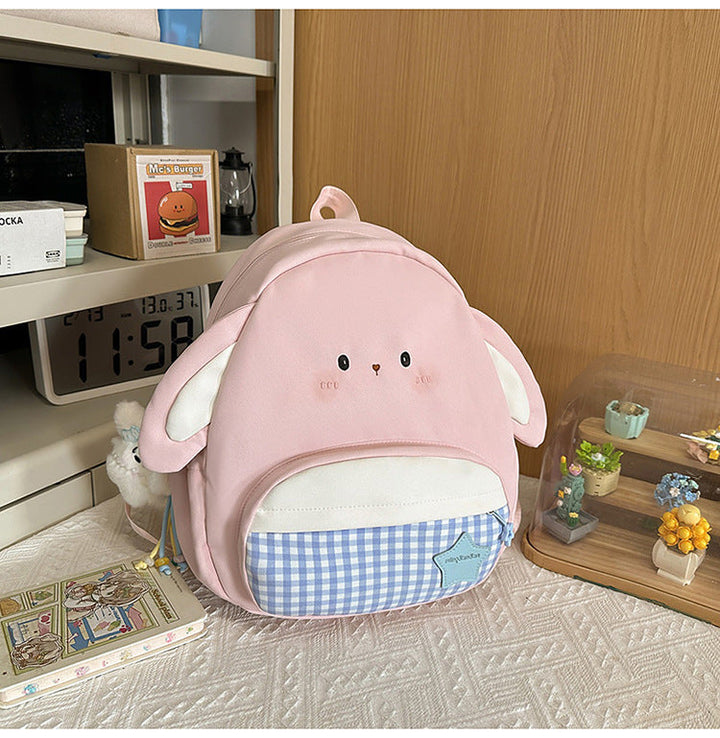 Adorable Bunny-Ears Mini School Backpack
